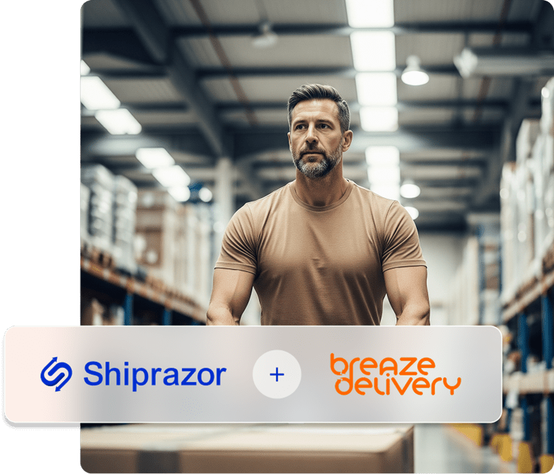 Same-day delivery in Gauteng with Breaze courier via Shiprazor